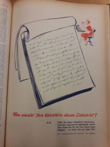 Faksimile einer OIZ-Anzeige aus 1952
