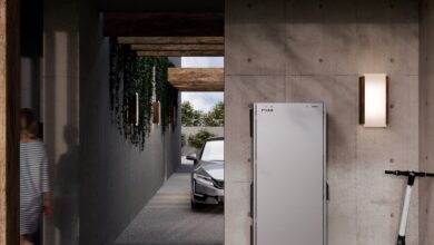 Stromspeicher in einer Garage