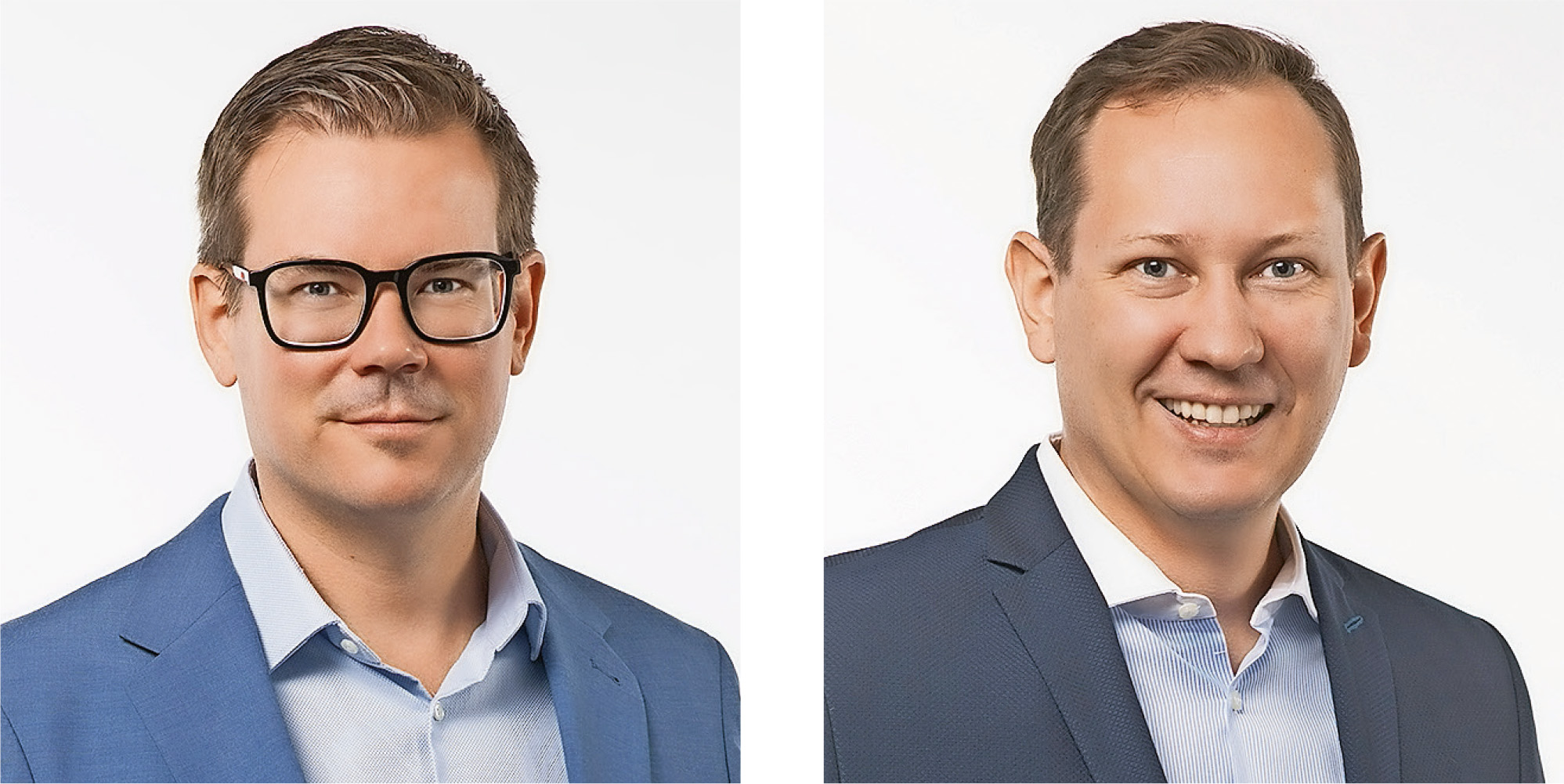 Zwei Männer in Anzügen