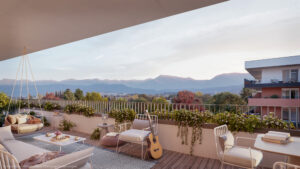 Seenah Wohnen III - Bild Visualisierung Aussicht © GS Visuals