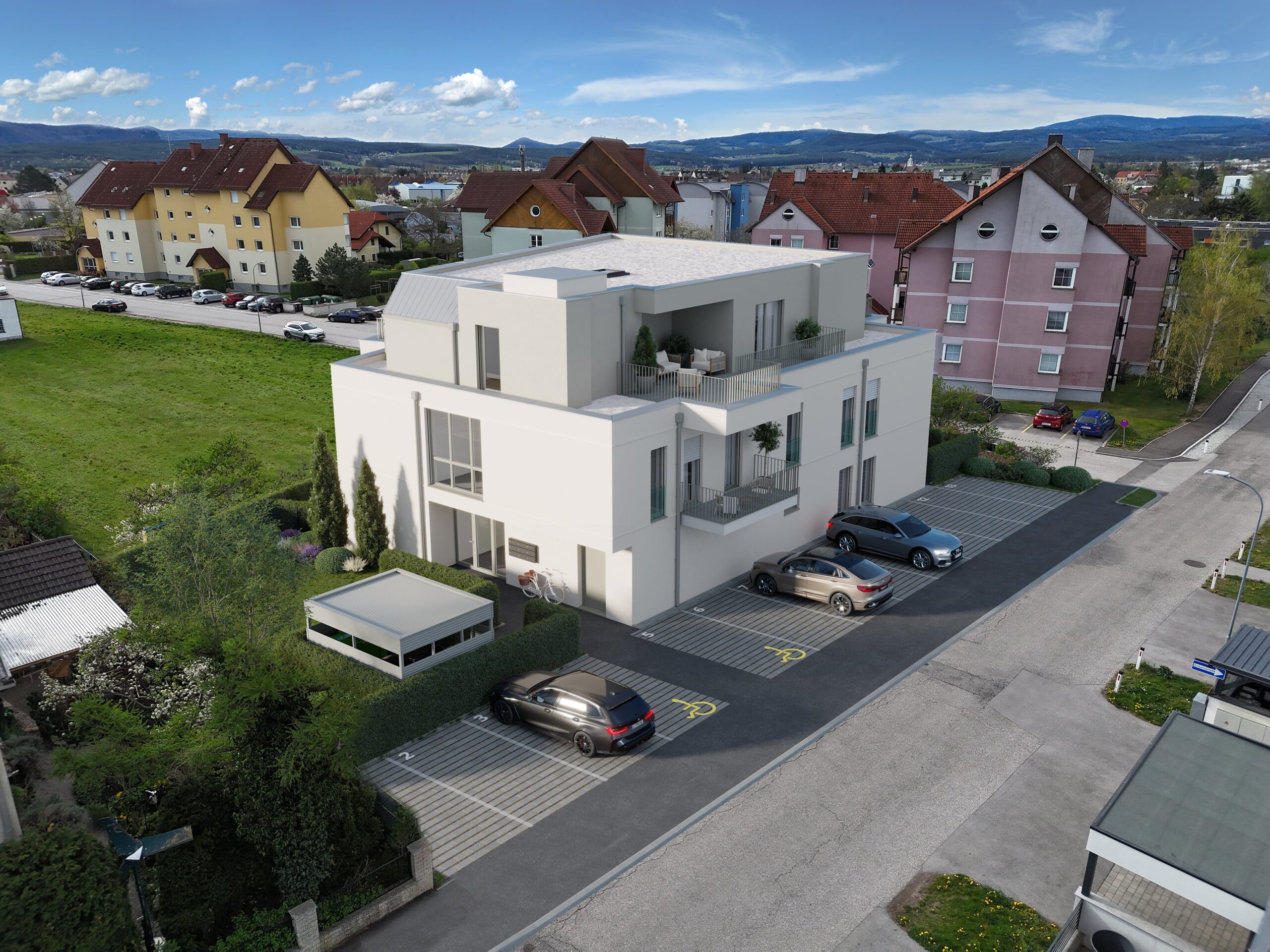 Visualisierung Stonefield Living Neunkirchen. © MARO Development GmbH