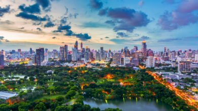 Die Skyline von Bangkok
