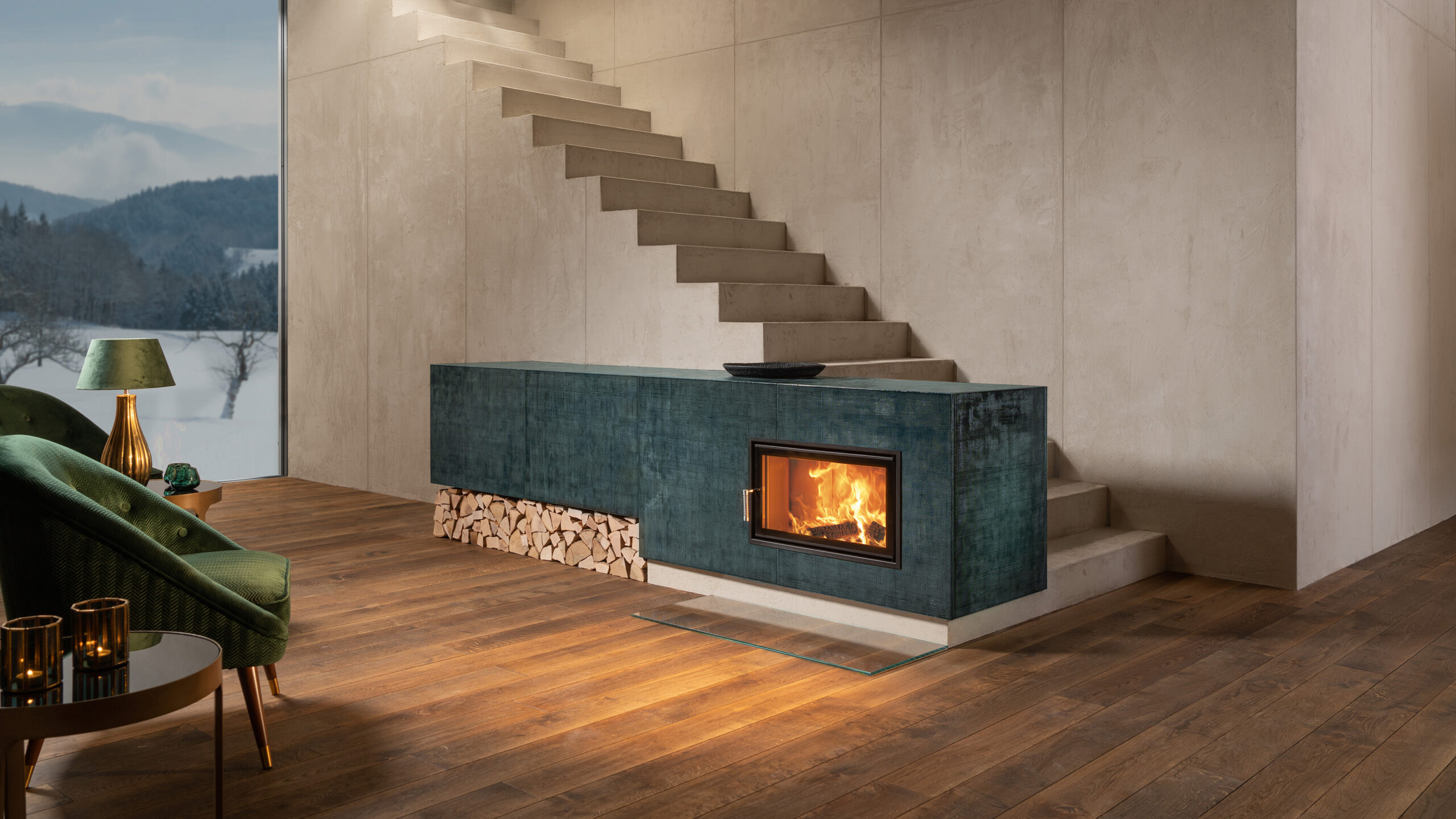 Etwa 12 Prozent der rund 3,8 Millionen Haushalte heizen mit einem Kachelofen. Der Verband sieht noch deutlich Potenzial nach oben. © Sommerhuber/Österreichischer Kachelofenverband