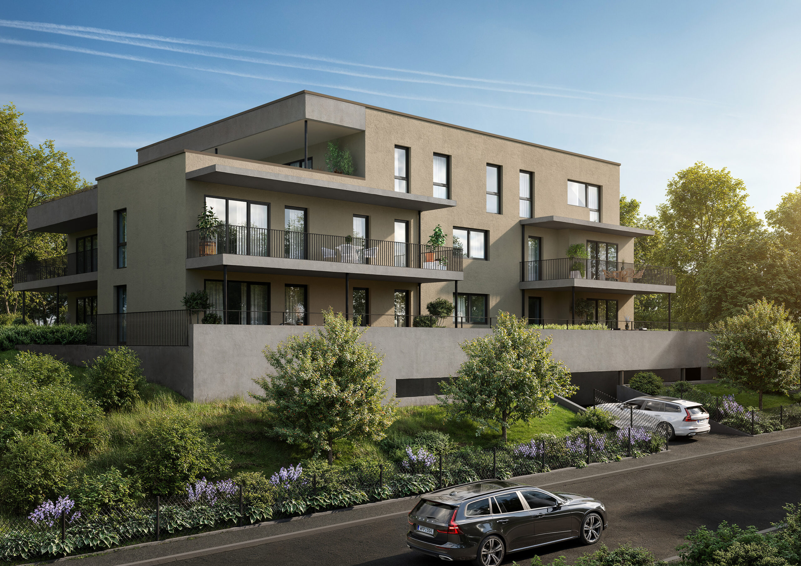 Visualisierung einer Wohnanlage