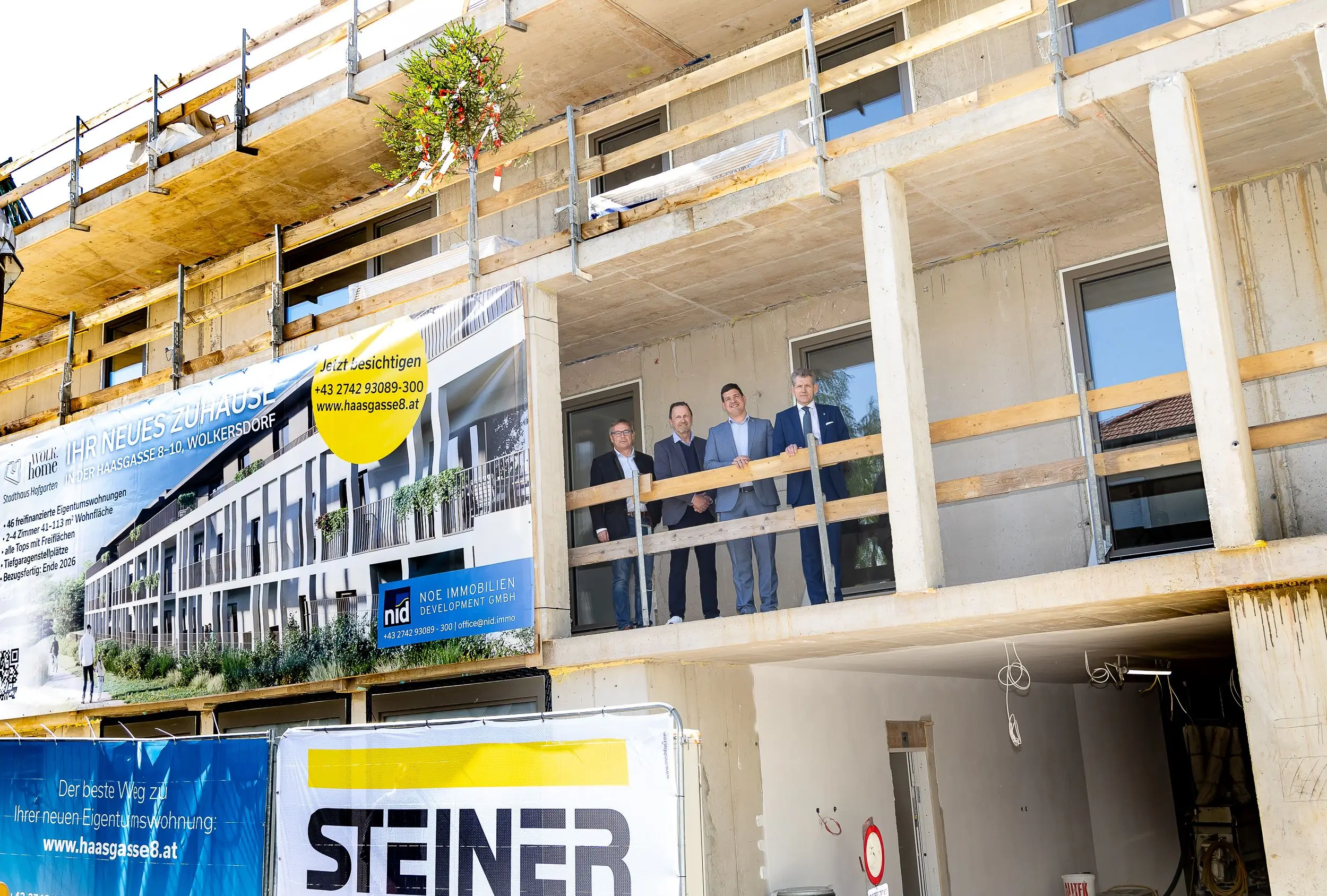 Dachgleiche in Wolkersdorf: NID realisiert 46 Eigentumswohnungen